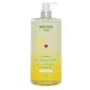 Weleda Gel Lavant Doux au Calendula Bio 750ml - 2 en 1 Corps & Cheveux