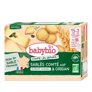 Babybio biscuit sablés comté et origan